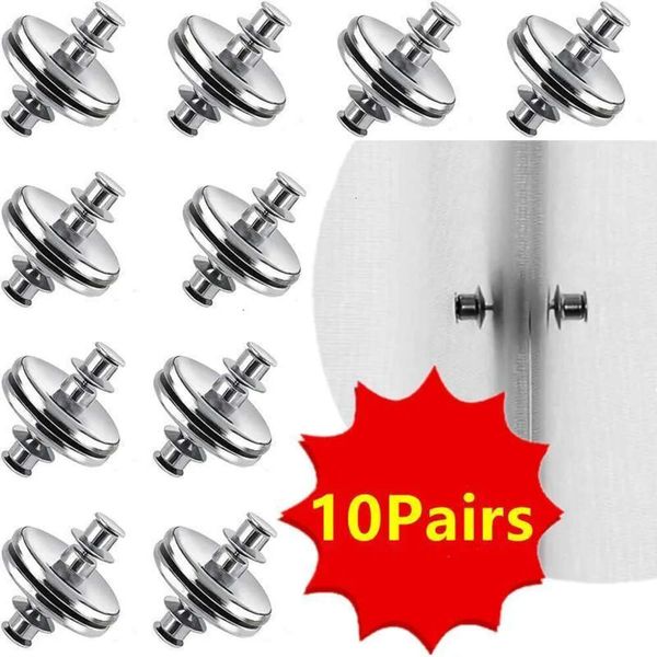 Pôles magnétiques de 105 bouton paires rideaux Nail Fenêtre détachable gratuite Ferme Fermer Aimant Boucle Réglage Clip Accessoires 230613