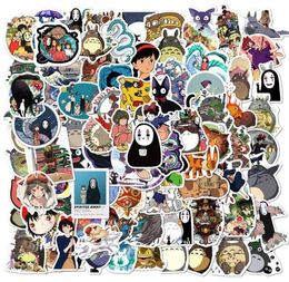1050100pcs pegatinas japonesas de anime Ghibli Hayao Miyazaki Totoro Spirited Away Princess Mononoke Kiki Stationery Sticker23967465460