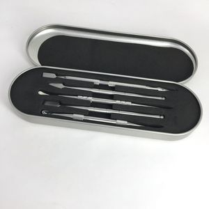 106-121mm Kit d'outils Dab outil de dabber de cire boîte en aluminium emballage atomiseur de cire outil de dabber d'ongle en titane pour stylo vaporisateur d'herbes sèches