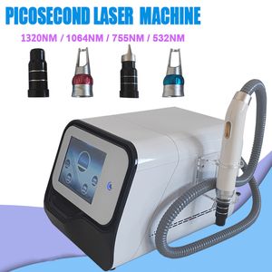 1064nm 532nm 1320nm 755nm ND Yag Pico Laser Pigment Enlèvement de tatouage Machine de régénération de la peau Q-Switch Laser picoseconde Traitement de poupée noire