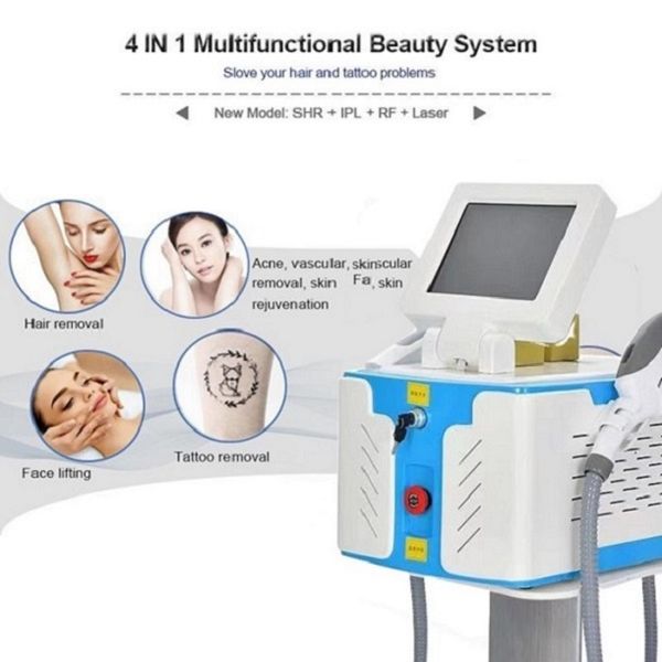 1064nm appareils de beauté d'épilation système OPT HR IPL E-light cheveux enlever enlever les taches de rousseur noir carbone poupée peau peeling machine de lifting