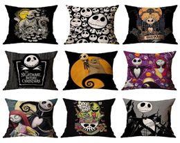 107 Designs Halloween taies d'oreiller Halloween Witch Pumpkin Design Cushion Cover Cover Square Areiller Baule d'oreiller Halloween Dec3215988