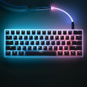 108 Toetsen Pudding Keycaps Voor PC Gaming Schakelaar Mechanisch Toetsenbord RGB Gamer Toetsenborden Blauw/Zwart/Bruin/zwarte Schakelaar 240304