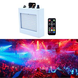 108 LED Stage Licht Gemengde Knipperende Laserverlichting Remote Geluid Geactiveerde Disco Lampen Festival Partijen Lichten Bruiloft KTV Strobe Lamp