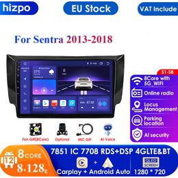 1080*720 QLED voiture Auto Radio GPS lecteur de Navigation stéréo pour Nissan Sylphy B17 Sentra 2012 - 2018 unité principale Audio vidéo Carplay