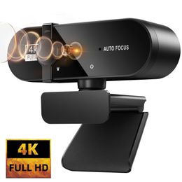 Webcam 4k 2k 1080p pour caméra web caméra cam cam usb webcam en ligne avec microphone Autofocus complet HD 1080 p web can can can pour ordinateur