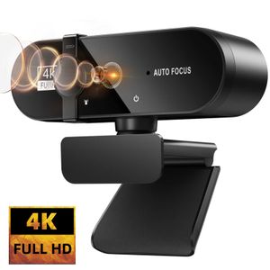 2K 4K Webcam 1080P Voor PC Web Camera Cam USB Online Webcam Met Microfoon Autofocus Full Hd 1080 P Web Kan Webcan Voor Computer