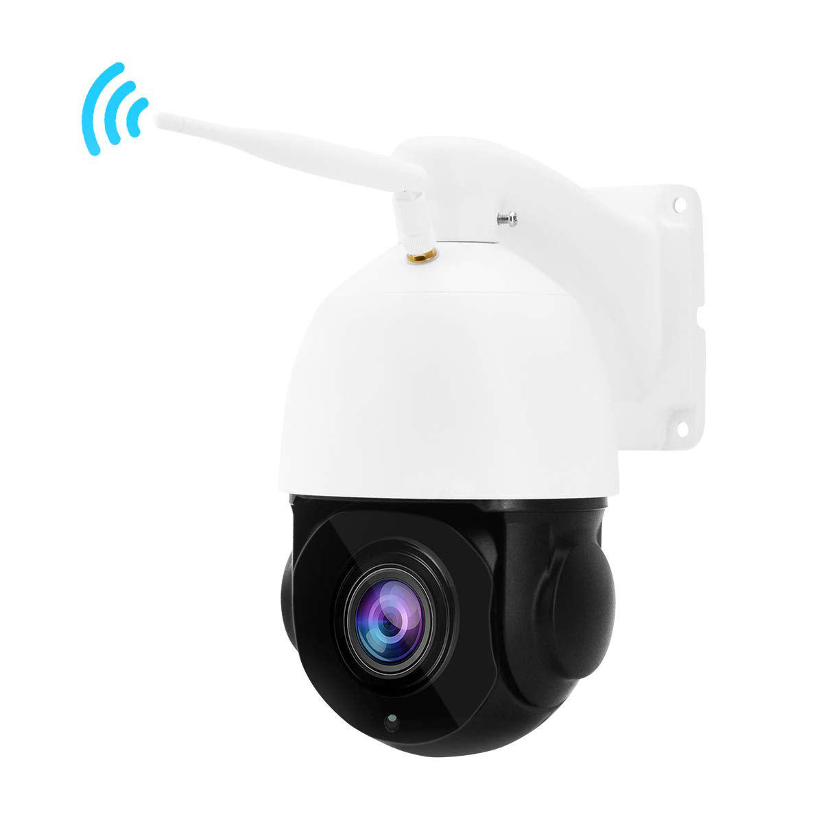Câmera 1080P 30X Zoom WIFI 2.0MP PTZ IP PanTilt Speed ​​Dome Camera Áudio Waterproof câmeras da segurança Home - Plug UE