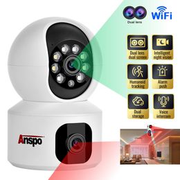1080P Baby Dual Lens WIFI Draadloze Beveiligingscamera Auto Tracking Home Baby Pet Monitor US