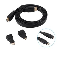 Kit d'adaptateur câble vers MiniMicro 1080P, pour HDTV, tablette Android, PC, TV, ordinateur portable, universel, noir 3648621