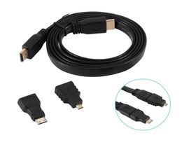 Kit d'adaptateur câble vers MiniMicro 1080P, pour HDTV, tablette Android, PC, TV, ordinateur portable, universel, noir 3301598