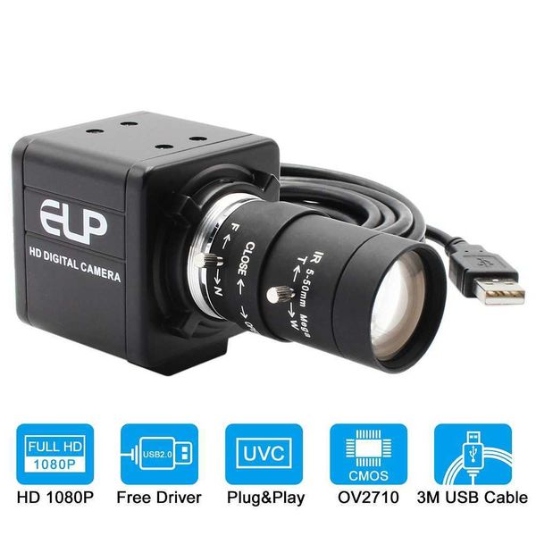 1080P Full HD 30 fps 60 fps 100 fps Mini cámara web para PC Cámara USB con zoom manual Lente varifocal CS para grabación de videollamadas de Skype HKD230825 HKD230828 HKD230828