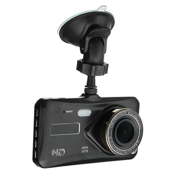 1080p Full HD Car DVR Camera CamCrorder 2CH DRIGING DASHCAM 4 pouces écran tactile 170 ° WDR Vision nocturne Gitre de stationnement G-Sensor