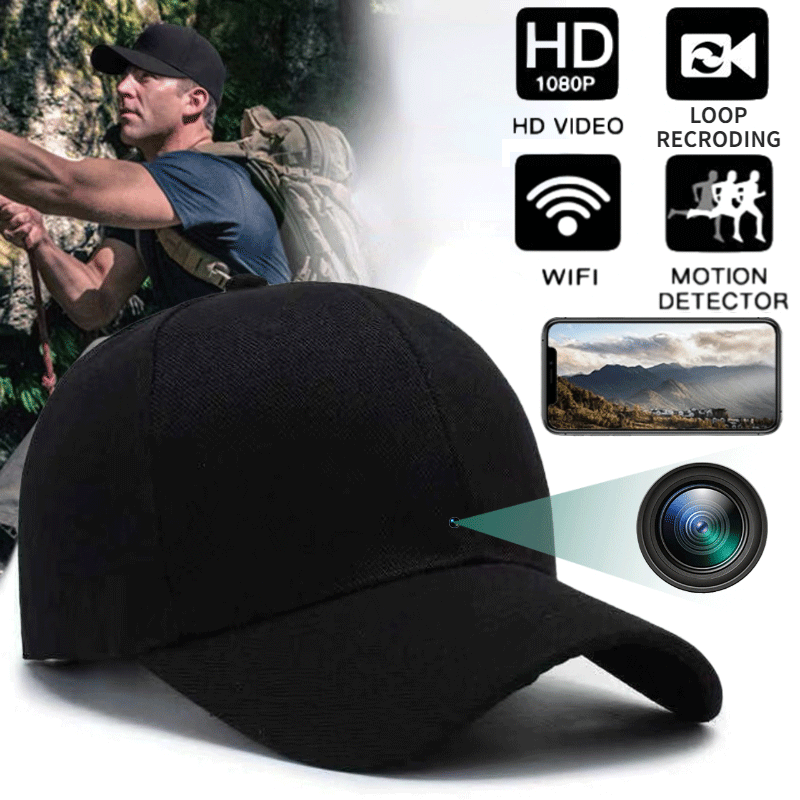 1080p Full HD Mini Camera Portable Camera Sports Outdoor WiFi Baseball Hat Camera Stels