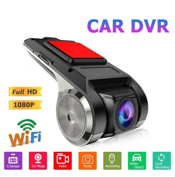 1080p HD Car DVR Recorder vidéo WiFi Android USB Vision nocturne cachée Caméra de voiture 170 Wide angle Dash Cam Gsensor Dashcam4486653