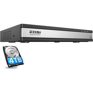 1080p HD H265 16 canaux CCTV DVR Recorder pour la caméra de sécurité AI Détection de véhicules humains Hybride 4-en-1 AHD TVI CVI Kits DVR avec alerte de mouvement du disque dur 4TB