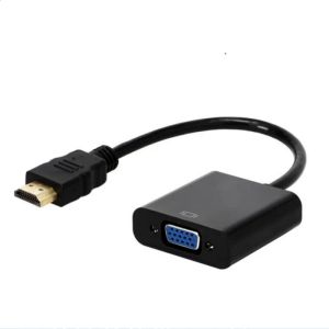 1080p HDMI compatible avec adaptateur VGA Câble de convertisseur numérique à analogique pour Xbox PS4 PC PC Box TV TV To Projecteur Displayer HDTV