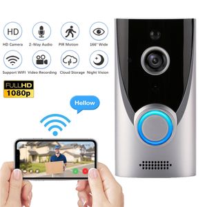 1080P M16 WIFI sonnette caméra de sécurité sans fil 2MP HD vidéo Audio interphone porte cloche IR Vision nocturne stockage en nuage