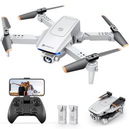 Mini drone pliable 1080P avec caméra HD FPV Wifi Quadricoptère RC, commande vocale, commande gestuelle, vol de trajectoire, vol circulaire, R haute vitesse