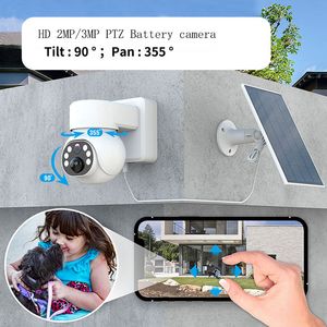 Caméra de vidéosurveillance 1080p HD 2mp 3MP batterie à énergie solaire caméra de sécurité extérieure intérieure pour les maisons caméra wifi sécurité sans fil 4G caméra de carte Sim