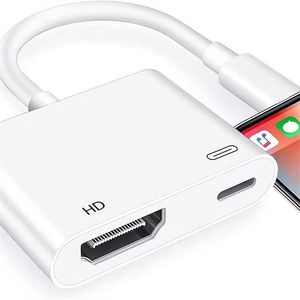 1080P téléphone vers hdtv adaptateur AV vers HDTV besoin d'un port de charge pour samusng huawei iP 11 13 modèles TV moniteurs AV numériques projecteurs