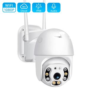 Cámara IP PTZ de 1080P para exteriores, Zoom Digital 4X, cámara WiFi domo de velocidad, Audio de 2MP, detección humana IA, Super Mini cámaras de seguridad para el hogar