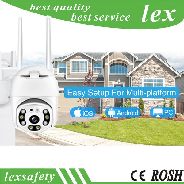 1080p ptz wifi ip caméra sans fil caméra extérieure Home Security HD Digital Zoom 2MP Speed ​​Dome Camera CCTV Vidéo