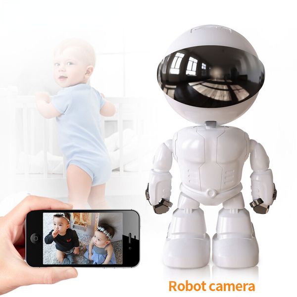 Cámara IP Robot 1080P, cámara de seguridad 360 WiFi inalámbrica, cámara CCTV de 2MP, videovigilancia inteligente para el hogar, P2P, Monitor para mascotas y bebés