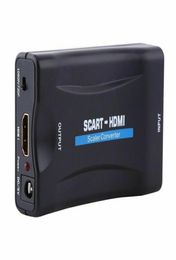 1080p Scart Converter Audio Upscale videoadapter voor HDTV Sky Box STB voor smartphone HD TV DVD nieuwste7578059
