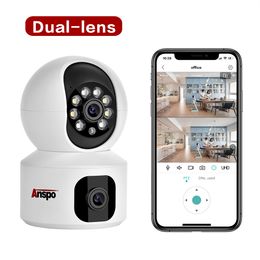 1080p wifi ip beveiligingscamera met dubbele schermen Baby Monitor Night Vision Indoor Cam