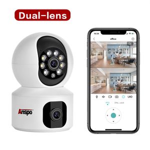 1080P WiFi IP Security Camera with Dual Screens Baby Monitor Night Vision Indoor Cam