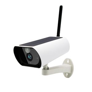 Caméra IP CCTV de sécurité extérieure à énergie solaire avec carte SIM GSM 4G sans fil 1080P - Prise UE