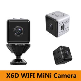 1080P X6D Mini Caméra Sans Fil Moniteur DV Caméscope Portable Surveillance Webcam Télécommande pour Voiture Intérieur Extérieur pour la maison en toute sécurité