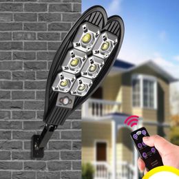 108 COB Solar Wall Lights 6COB Outdoor Powered Spotlight Krachtige Solar Street Light Pir Motion Sensor Garden Light