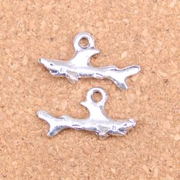109 Stks Antiek Zilver Brons Geplateerd Shark Fish Charms Hanger DIY Ketting Armband Bangle Bevindingen 24 * 12mm