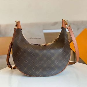 10a 1: 1 sac à main en cuir de luxe sac à main sac à boucle Hobo demi-lune sac à bandoulière en cuir véritable femme mode sac de taille marron sangle de qualité supérieure avec boîte