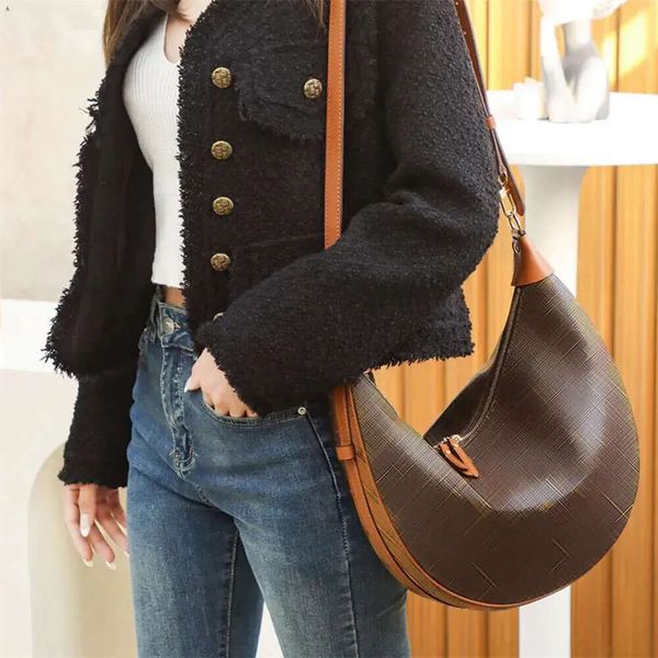 10A 1: 1 Sac pour femmes Designer Loop Bag Hobo Half Moon Sacs Sac à main à bandoulière en cuir véritable Sac à bandoulière pour femmes Sacs à main Sangle Top Qualité avec boîte