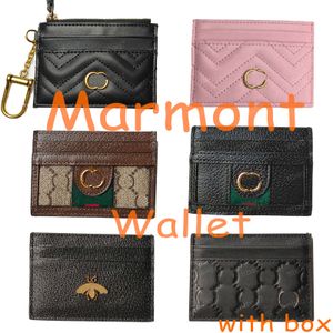 10A 2024 Nouveau style tous les portefeuilles marmont authentique support de carte en cuir sac à main de mode cartes de mode monnaies monnaie luxe classiques de qualité supérieure de qualité féminine