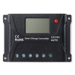 10A 20A 12V 24V Auto Solar Charger Controller HP2410 HP2420 ZONNEERPANEEL Batterijlader CONTROLLER LCD -scherm Solar Home System
