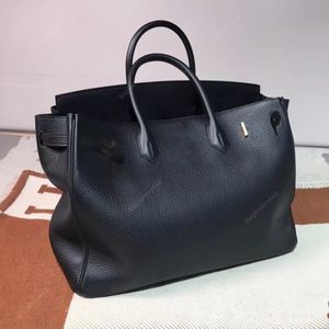 Sac fourre-tout 10A 40cm Designer Woman Handbag Sac de luxe Togo Sac noir en cuir en cuir de haute qualité Sac de mode Designer Sac à guichet pour femmes Sac de voyage