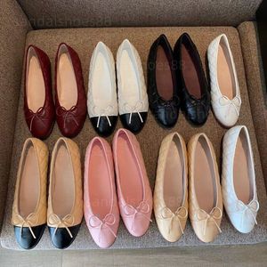 10a ballerines ballet en cuir matelassé chaussures de créateur de femmes femmes ballerina appartements mobile à talon bas slingback noir blanc enterré laine paillettes