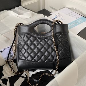 10A mejor calidad de piel de oveja de cuero negro bolsos de compras mujeres clásicas bolsos de cadena negro señoras compuesto tote embrague bolso de hombro monedero femenino