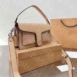 10A Black Border Board Horizontal Dual Color Splicing Small Square Sac Quality Sac à épaule Sac de luxe Femme Femme Mini de corps de luxe de haute qualité sac