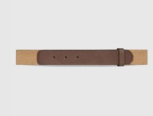 10A Zwart Wit Echte lederen bruine webgordels voor mannen van de hoogste kwaliteit Nieuwe vrouwen Gouden Gogle Belt met groene doos 400593 706479516