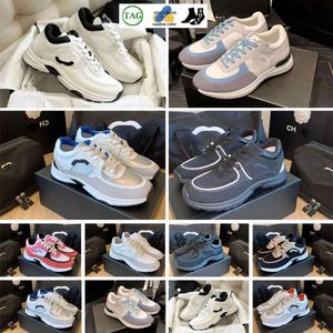 10A Kalfsleer reflecterende Designer Sneakers vrouw loopschoenen trainer zilver Runner Schoenen Heren platte patchwork schoenen vetersluiting Ademende tweed gouden sneaker schoenmaat