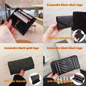 2024 Cassandre Designer Wallet Designer Card Holder creditcardhouder Porte Monnaie Flap Luxe Wallet Ladies Wallet Casual Front Flap Snap Cracodile Card Tas