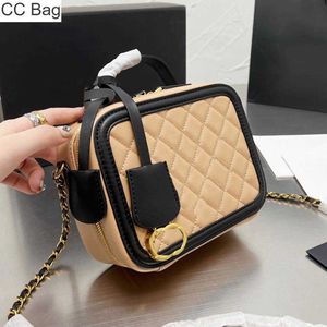 10A CC Bag 2023Classic Filigraan Make-uptas Totes Bag Caviar Kalfsleer Leer Luxe Gewatteerd Plaid Goud Metalen Ketting Dubbele Rits Schoudertas Crossbody Designer Dames