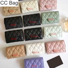 10A CC Sac Mode femmes haut de gamme designer portefeuille dames noir rose sacs à main haute qualité porte-monnaie poche intérieur fente en cuir sacs à main de luxe