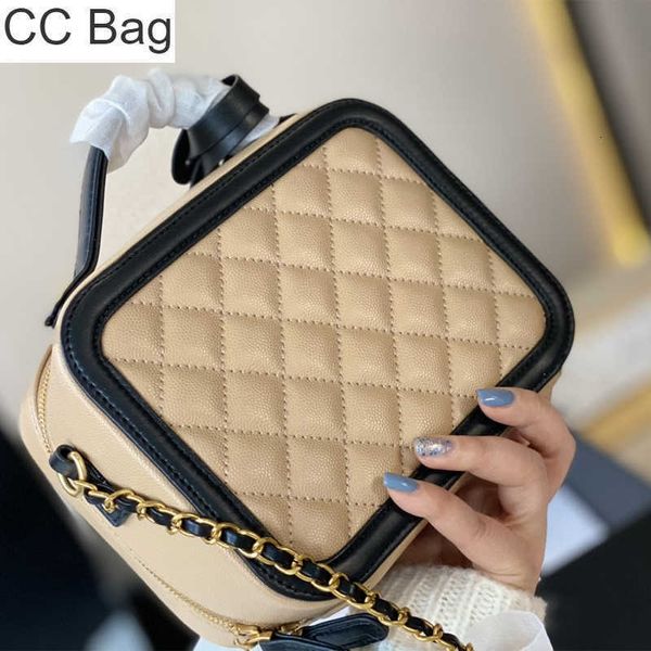 10A CC Sac Top Haute Qualité En Cuir Sacs À Bandoulière De Luxe Marque Designer Dames Losange Français Quilting Portefeuille Bandoulière Cosmétique Sac De Mode