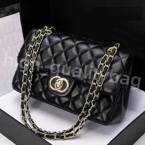 10A CF bolso de diseñador de alta calidad solapa a cuadros caviar moda mujer bolso de hombro cadena de cuero carta hebilla sólida raya cuadrada mensajero totalizador bolsos dhgate